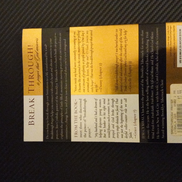 🔥CLEARANCE🔥 "Breakthrough Prayer" Book 📖 by Jim Cymbala - Picture 8 of 8